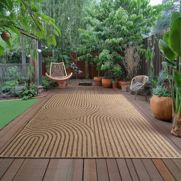 Rjava notranja in zunanja preproga 160x230 cm Timber 1401 – Ayyildiz Carpets-image-1