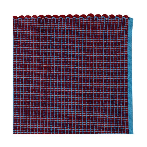 Vijolična in modra preproga iz volne in bombaža Hübsch Lexa, 80 x 200 cm-image-2