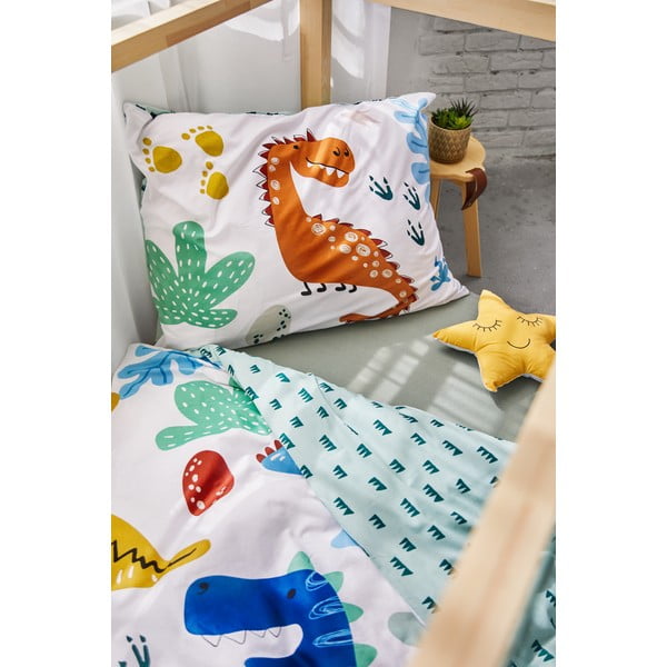 Otroška bombažna posteljnina Bonami Selection Dinos, 140 x 200 cm-image-2