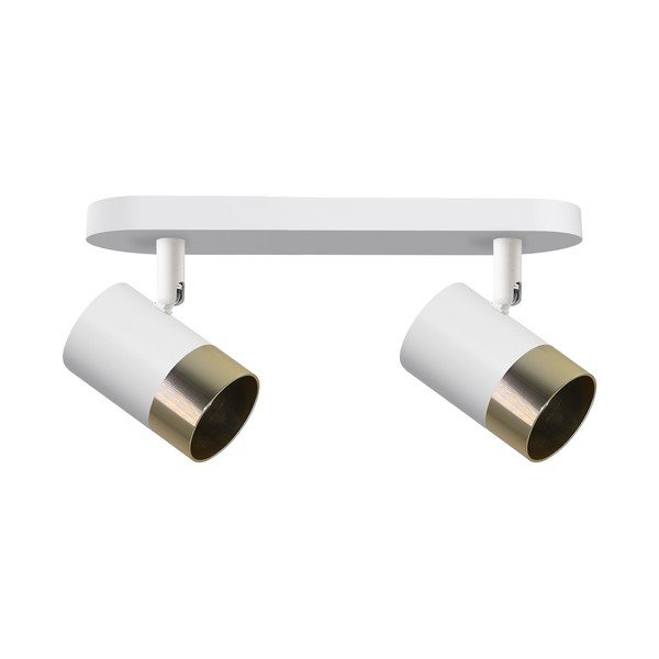 Bela/zlata stropna svetilka s kovinskim senčilom 34x5.5 cm Tobi – Candellux Lighting