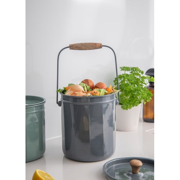 Jeklene posode za kompostne odpadke v kompletu 3 kos - Kitchen Craft-image-4