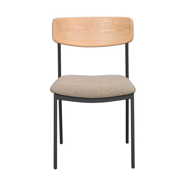 Jedilni stol v bež in naravni barvi v kompletu 2 ks Maymont – Rowico-image-2