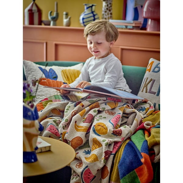 Otroška odeja iz recikliranega bombaža 130x160 cm Fruitta – Bloomingville Mini-image-4