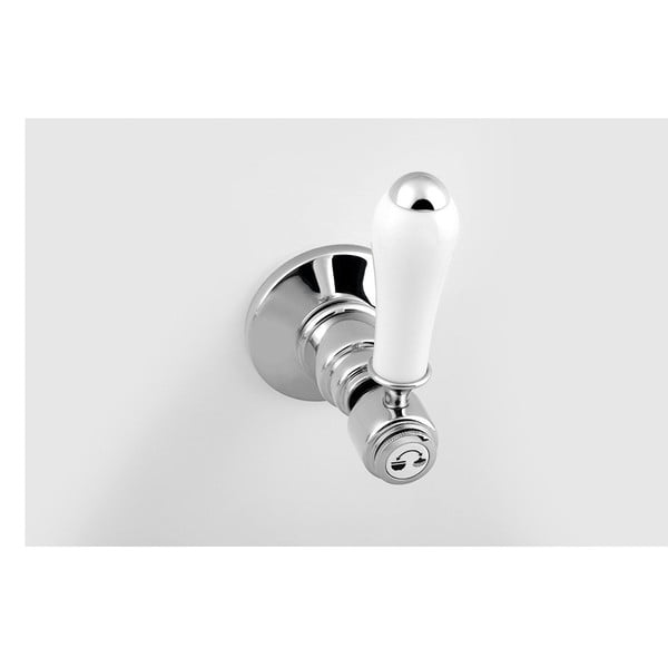 Vgrajena armatura za tuš v sijajno srebrni barvi (2 izhoda) Antea – Sapho-image-2