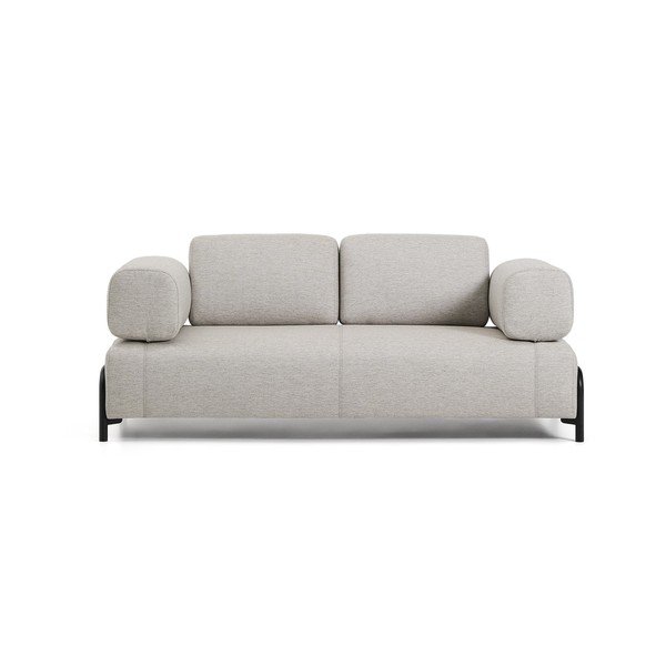 Sivo-bež sedežna garnitura 200 cm Compo – Kave Home