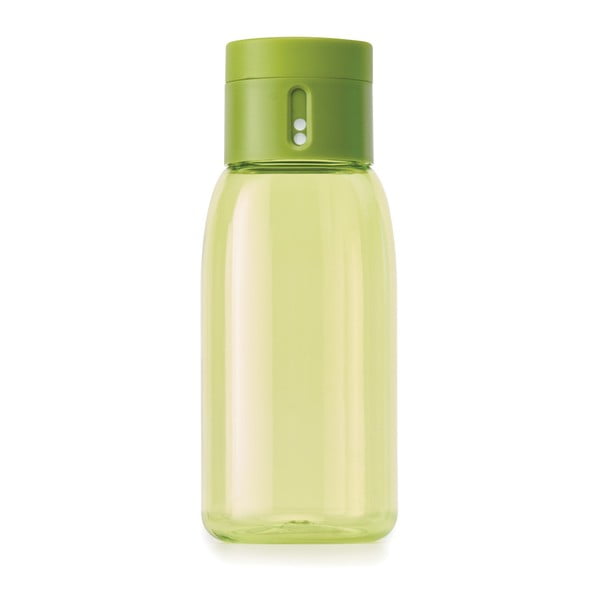 Zelena steklenička s števcem Joseph Joseph Dot, 400 ml
