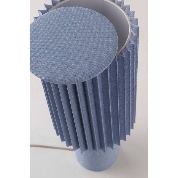 Modra lanena namizna svetilka (višina 45 cm) Harriet – Jotex-image-3