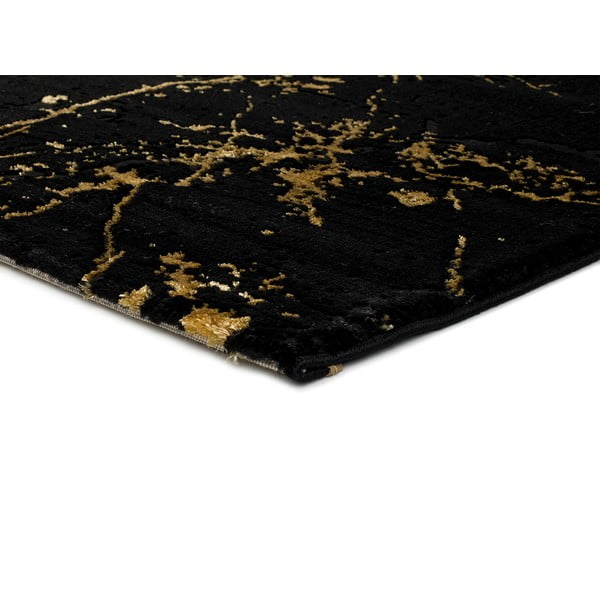 Črna preproga Universal Gold Marble, 160 x 230 cm-image-2