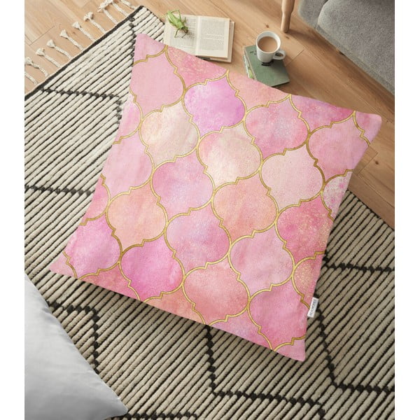 Prevleka za vzglavnik iz mešanice bombaža Minimalist Cushion Covers Pinky Orient, 70 x 70 cm