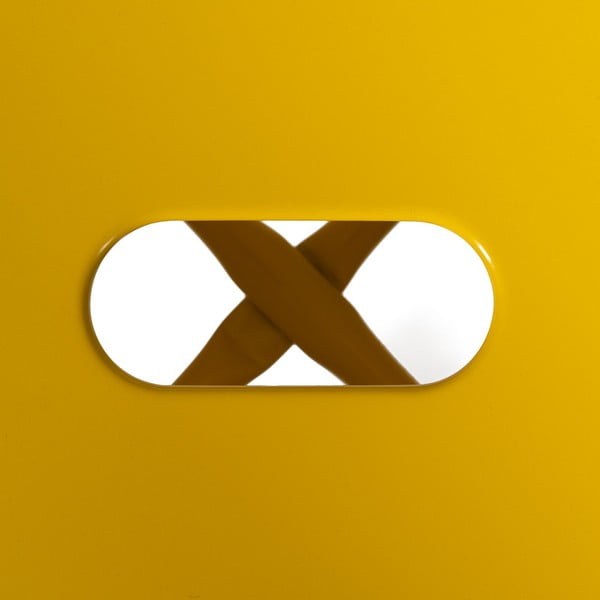 Rumeni kovinski barski stoli v kompletu 2 ks (višina sedeža 76,5 cm) – Ixia-image-4