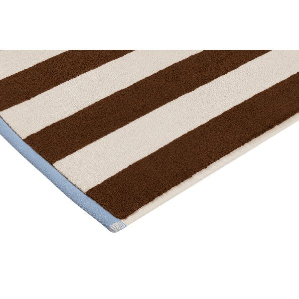 Rjava/kremno bela tekstilna kopalniška preproga 50x80 cm Gobo – noo.ma-image-3