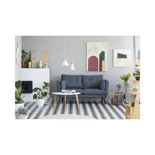 Temno modra 2 sedežna garnitura Mazzini Sofas Elena-image-4