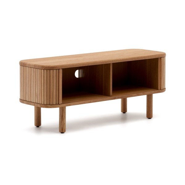 TV omarica v jesenovem dekorju v naravni barvi 120x50x40 cm Mailen – Kave Home-image-3