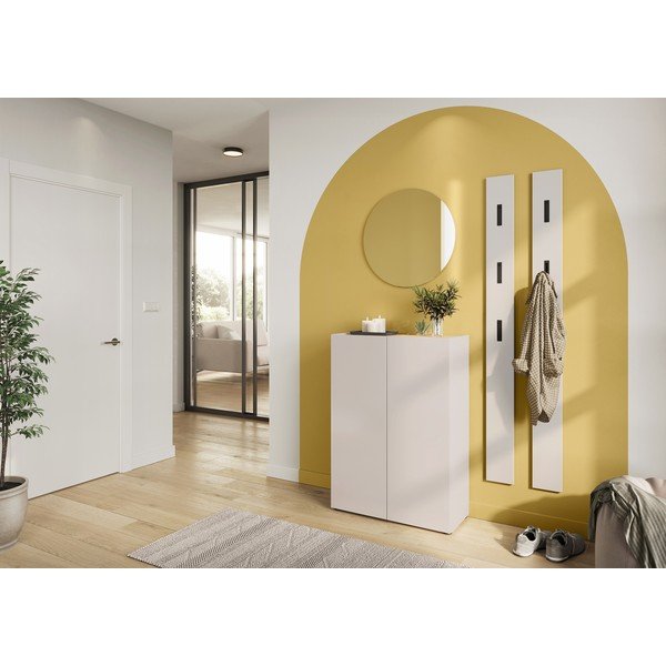 Kremno bela omarica v hrastovem dekorju 74x105x33 cm Alviano – Germania-image-4