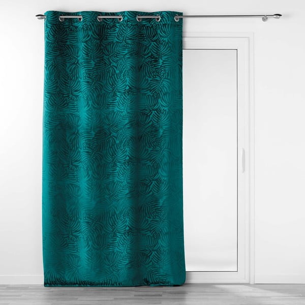 Modra žametna zavesa 140x240 cm Analia – douceur d'intérieur