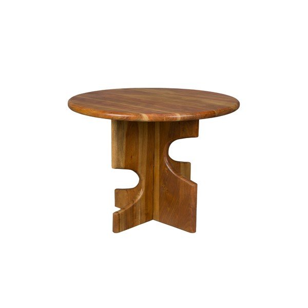 Okrogla stranska mizica iz masivne akacije ø 60 cm Morgan – Dutchbone-image-2