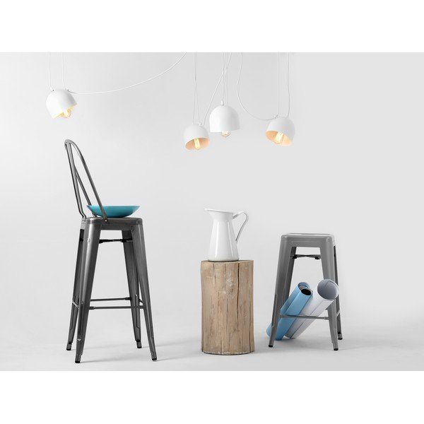 Bela četverna viseča svetilka CustomForm Popo-image-3