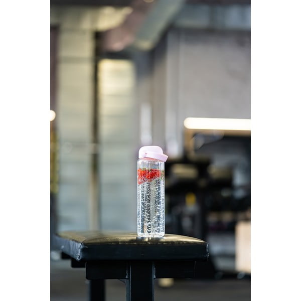 Rožnata steklena steklenica za vodo 540 ml Fuori – Vialli Design-image-4