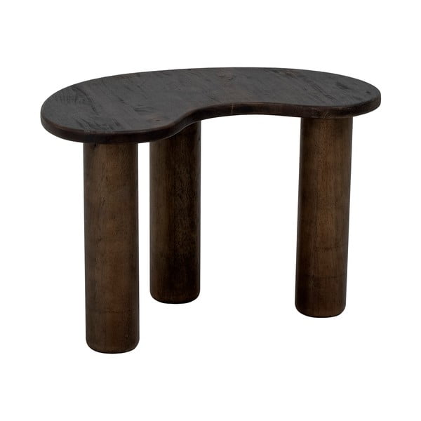 Temno rjava mizica iz masivnega kavčukovca 36x53 cm Luppa – Bloomingville