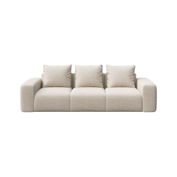 Bež sedežna garnitura iz tkanine bouclé 287 cm Monce – Rodier
