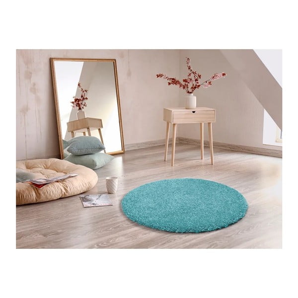 Svetlo modra preproga Universal Aqua Liso, ø 100 cm-image-2