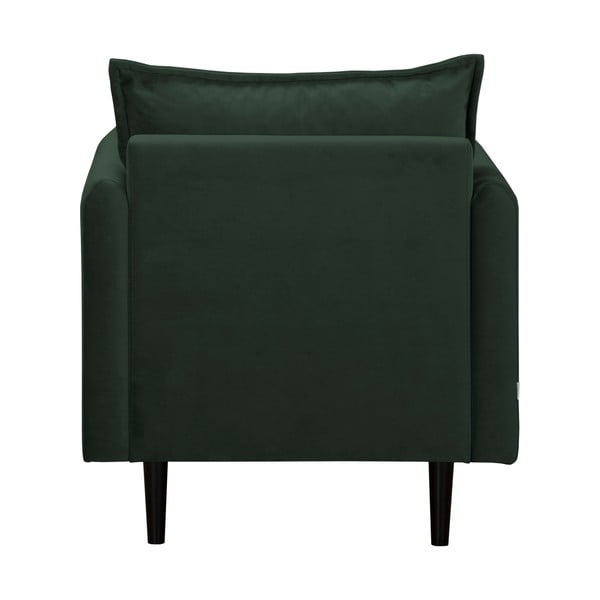 Temno zelen žameten fotelj Juli – Ropez-image-3