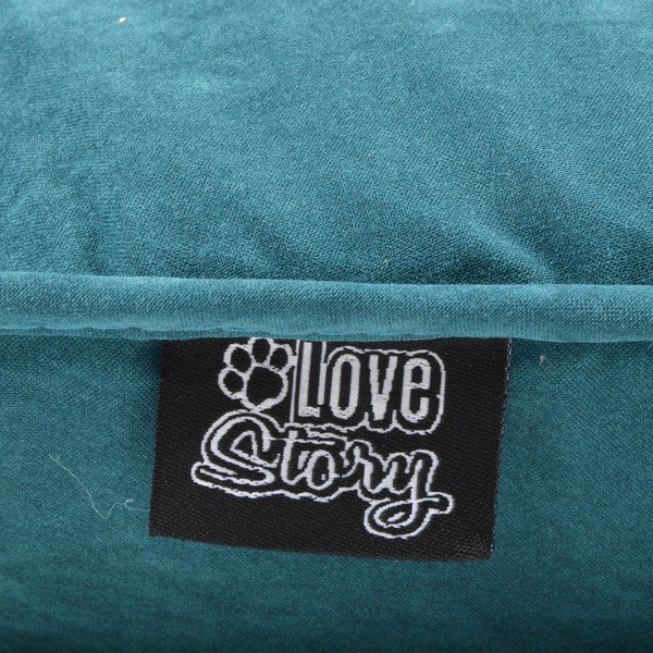 Modrozelena postelja za pse 72x107 cm – Love Story-image-1