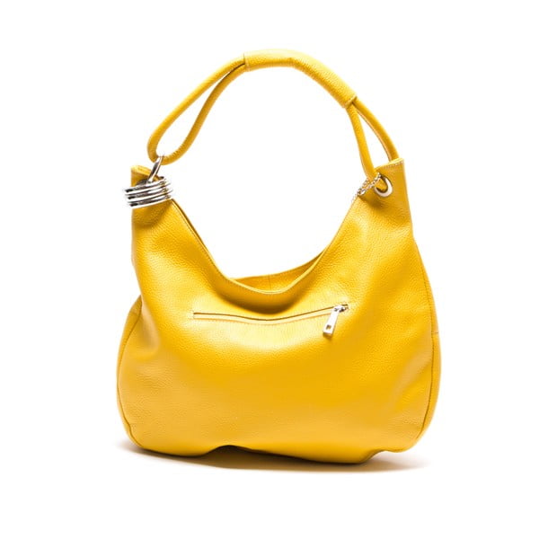 Usnjena torbica Hobo, rumena-image-1