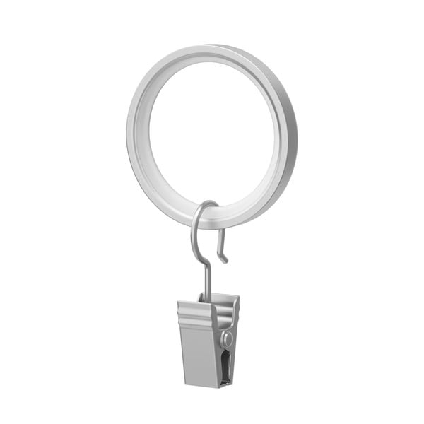 Obročki za zavese z zaponko v kompletu 7 kos Cappa - Umbra-image-3