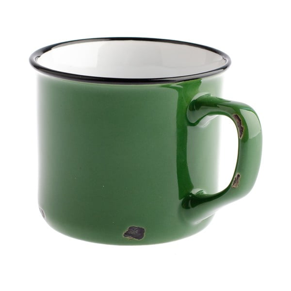 Zelena keramična skodelica Dakls Story Time Over Tea, 230 ml