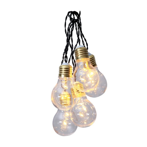 Bela LED svetlobna veriga Star Trading Bulbs In Love, 5 luči-image-2