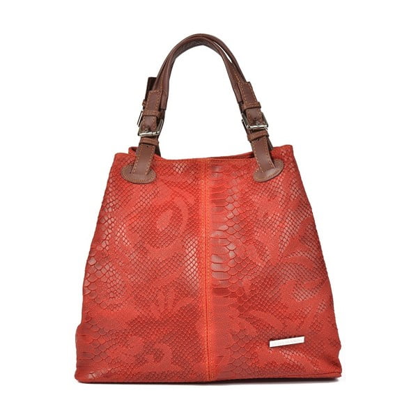 Rdeča usnjena torbica Luisa Vannini Dalia