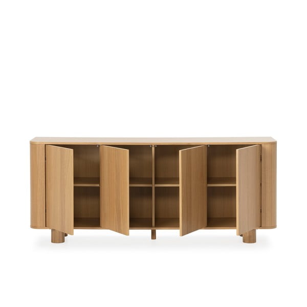 Komoda v hrastovem dekorju v naravni barvi 180x75x40 cm Padoc – MOME-image-4