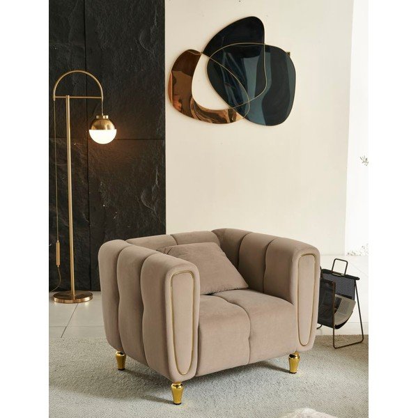 Sivorjav žameten fotelj Alma – Mauro Ferretti-image-1