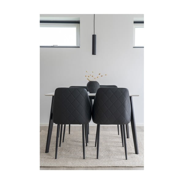 Črna viseča svetilka ø 6 cm Paris – House Nordic-image-3