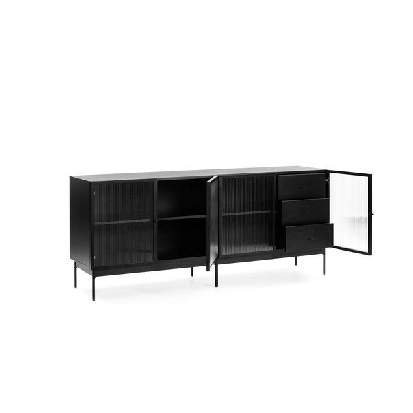 Črna komoda Teulat Blur, širina 180 cm-image-3