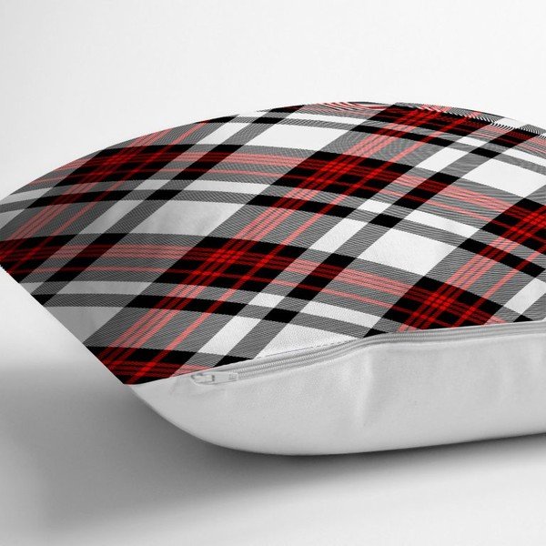 Črno-siva dekorativna prevleka za vzglavnik Minimalist Cushion Covers Flanel, 35 x 55 cm-image-1