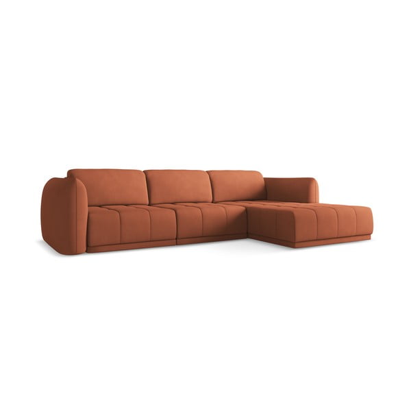 Oranžna kotna sedežna garnitura (desni kot) Hoku – Makamii-image-3