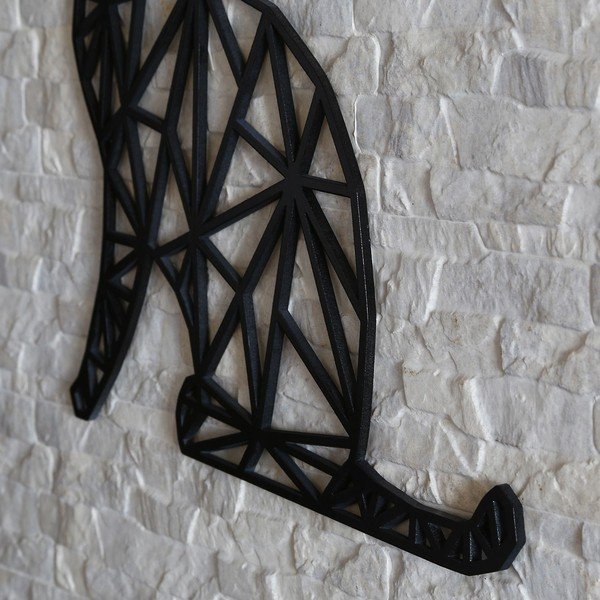 Črna stenska dekoracija Črna mačka, 39 x 65 cm-image-2