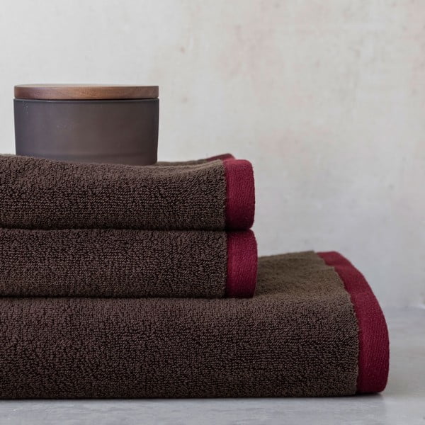 Rjave frotirne brisače iz organskega bombaža v kompletu 2 ks 40x55 cm Soft – Mette Ditmer Denmark-image-3