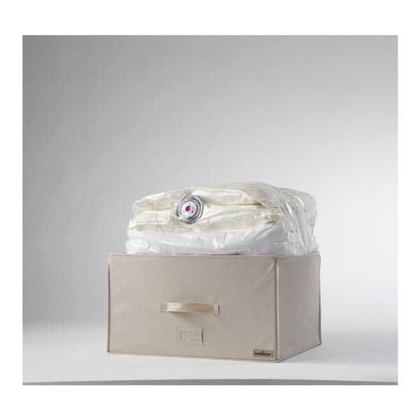 Svetlo bež škatla za shranjevanje z vakuumsko vrečo Compactor, dolžina 55 cm-image-1