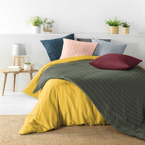 Modra podaljšana posteljnina za zakonsko posteljo iz mikrovlaken 240x220 cm Cleo – douceur d'intérieur-image-3