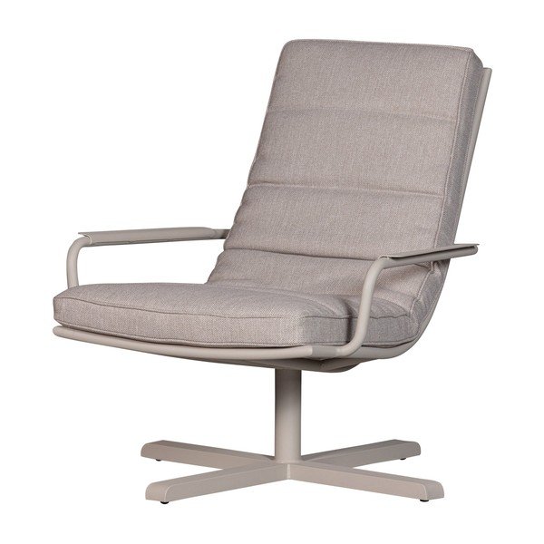 Svetlo siv kovinski vrtni fotelj Coosa – Exotan