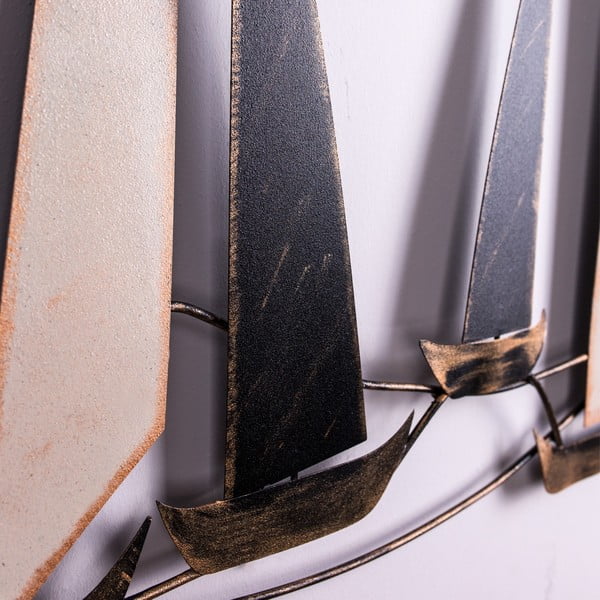 Kovinska stenska dekoracija 117x52 cm Ocean - Wallity-image-3