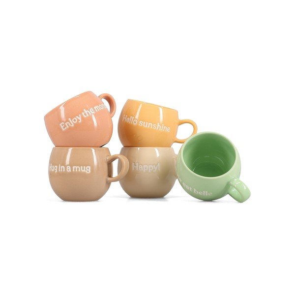 Rjava skodelica iz kamenine 420 ml Muggies – Salt&Pepper-image-2