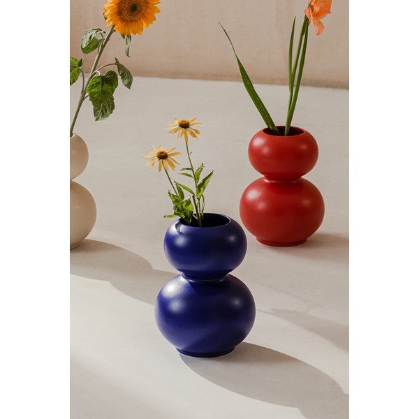 Temno modra keramična vaza (višina 36 cm) Tuga – noo.ma-image-3