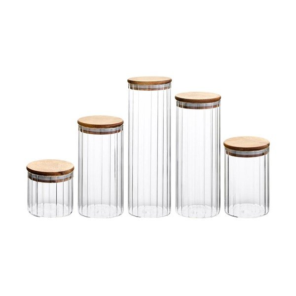 Posode za shranjevanje v kompletu 5 ks za živila Freska – Premier Housewares