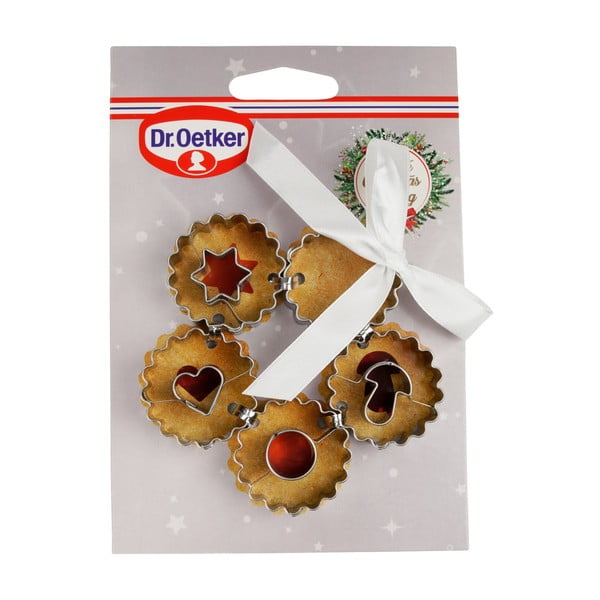 Set 5 božičnih modelčkov za piškote Dr. Oetker, ø 3,5 cm-image-3