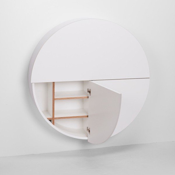 Bela večnamenska stenska miza EMKO Pill-image-3