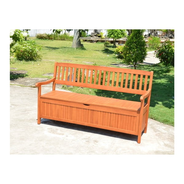 Vrtna klop iz masivnega lesa v naravni barvi Houston – Garden Pleasure-image-1